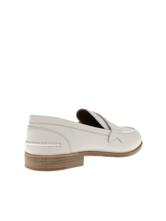 Christian Louboutin Penny Loafer White Leather Size 11 US New